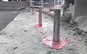 کاشت میلگرد با چسب